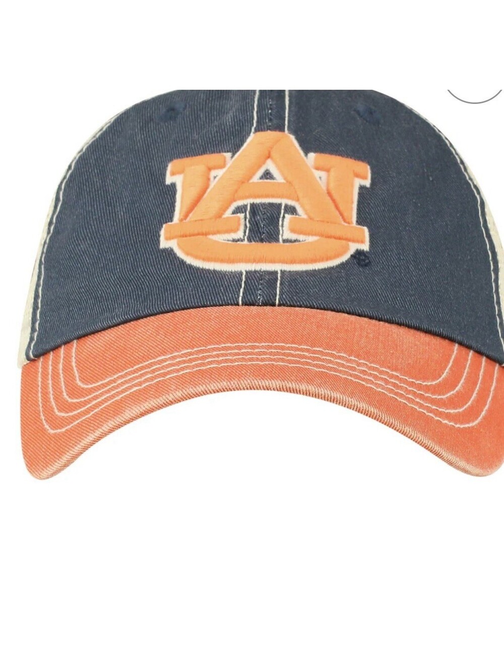 NWT Top of the World Auburn Tigers Offroad Trucker Hat Cap Adjustable Blue NCAA